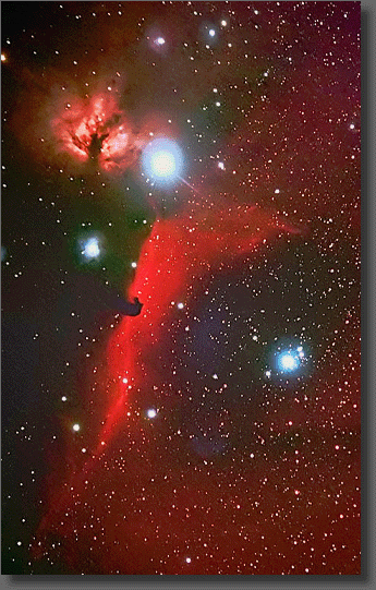 The Horsehead and Flame Nebulae