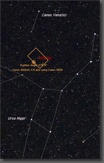 Map showing location and framing of Rho Ophiuchi Complex