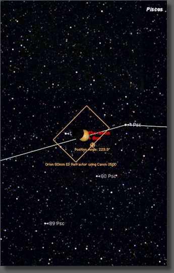 Map showing region of image