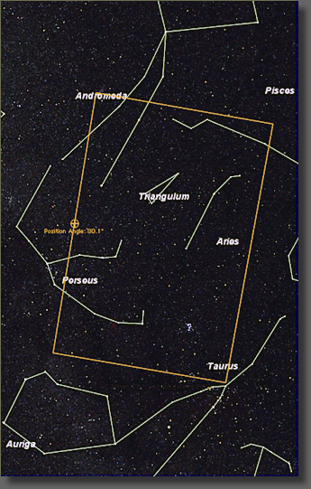 Map showing region of image